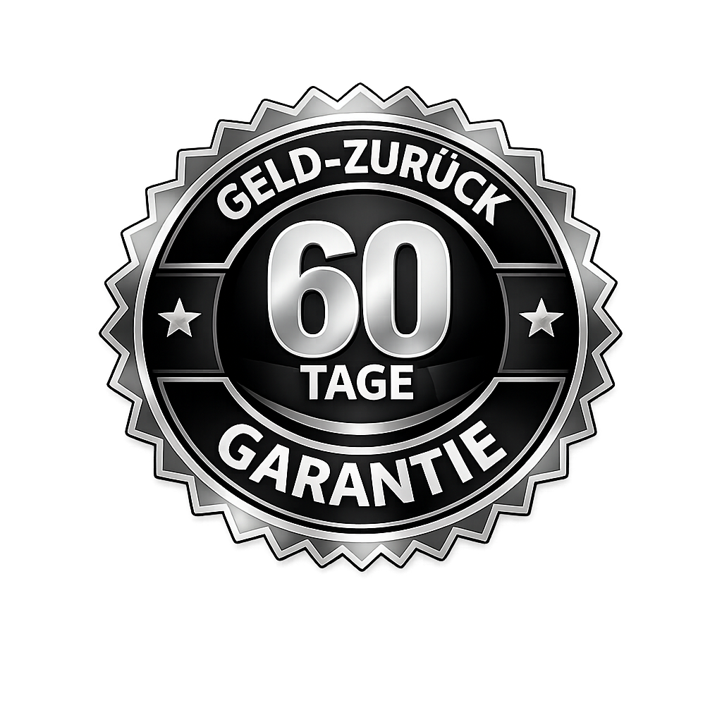 60 Tage Geld-zurück-Garantie – völlig risikofrei
